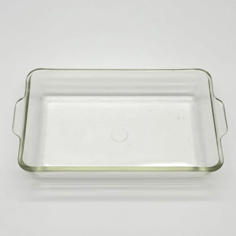 Pyrex 231 Clear Baking Dish Pre-1950s TM Reg Vintage 10x6 USA